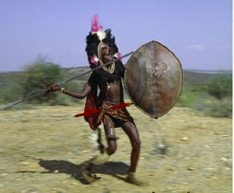 Originalni komplet MASAJ bojevnika iz Afrike