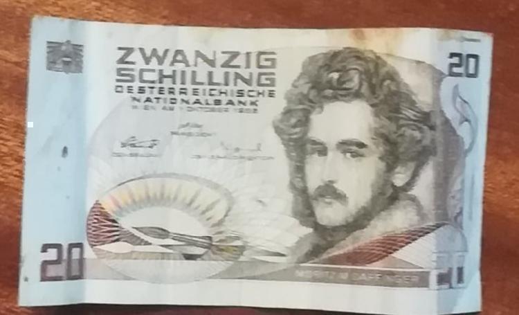 Bankovec za 20 šilingov-spletnedrazbe.si