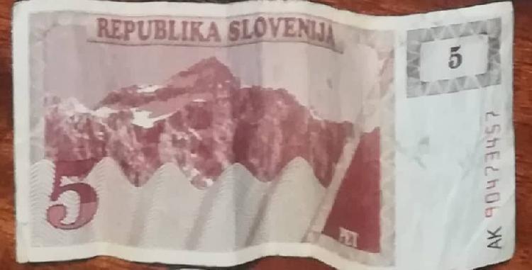 Bankovec za 5 tolarjev-spletnedrazbe.si