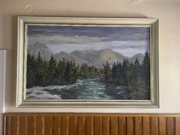 Slika v okvirju slikarja Sinkovec Janez-spletnedrazbe.si